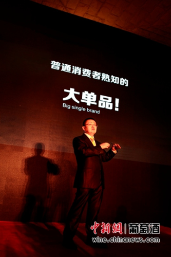 张裕副总经理孙健在发布会现场