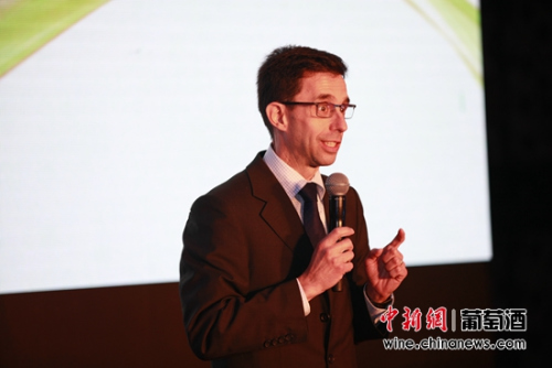 西班牙大使馆公使格拉西亚现场发表致辞