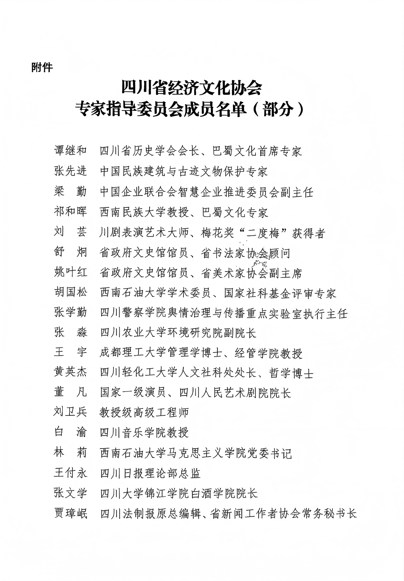 关于成立专家指导委员会的决定